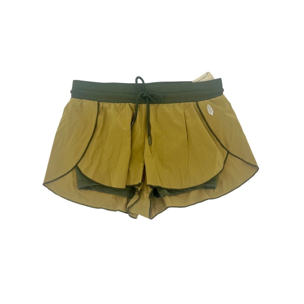 NWT Free People Movement Olive Green Workout Shorts| Athleisure Pilates Princess - Picture 16 of 16
